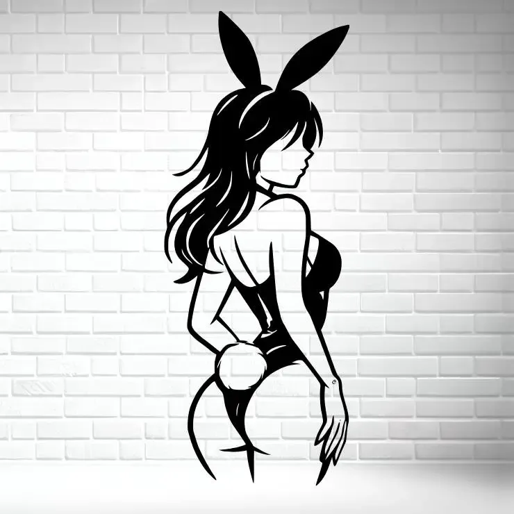 🐰🔥 BUNNY GIRL WALL ART 2D