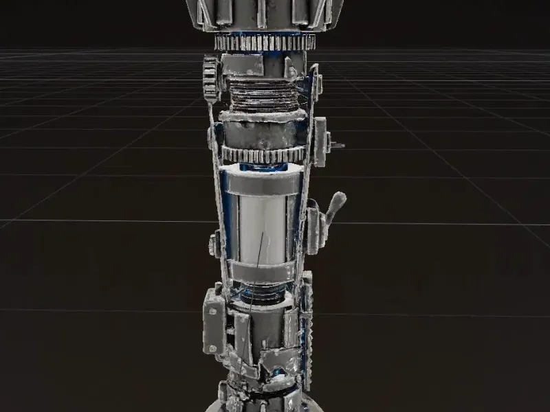 Ai Generated Scrap Metal Lightsaber Hilt