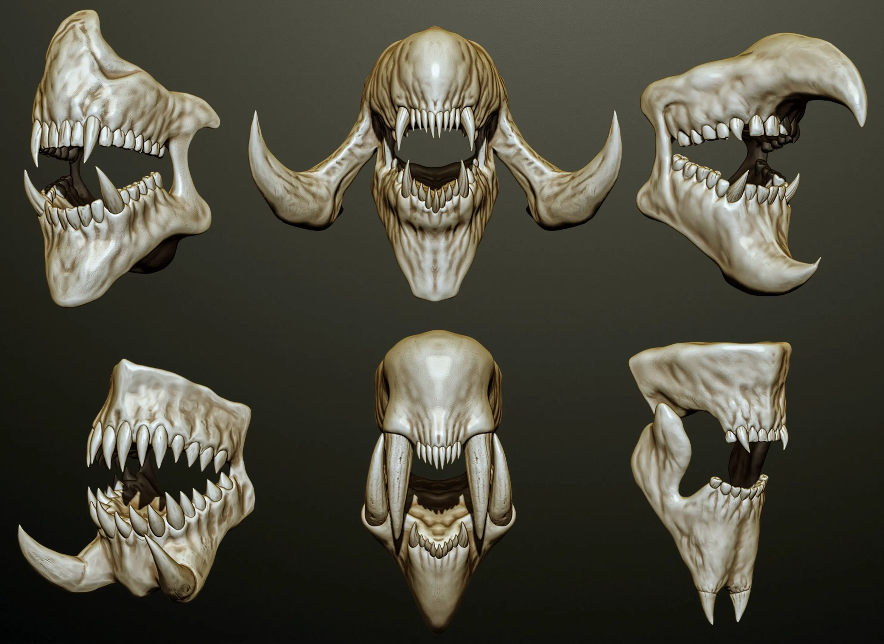 6 Criatura Monstruo Mandíbulas