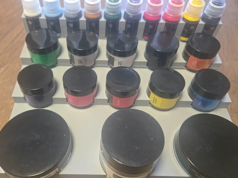 Epoxy Resin pigment paste holder