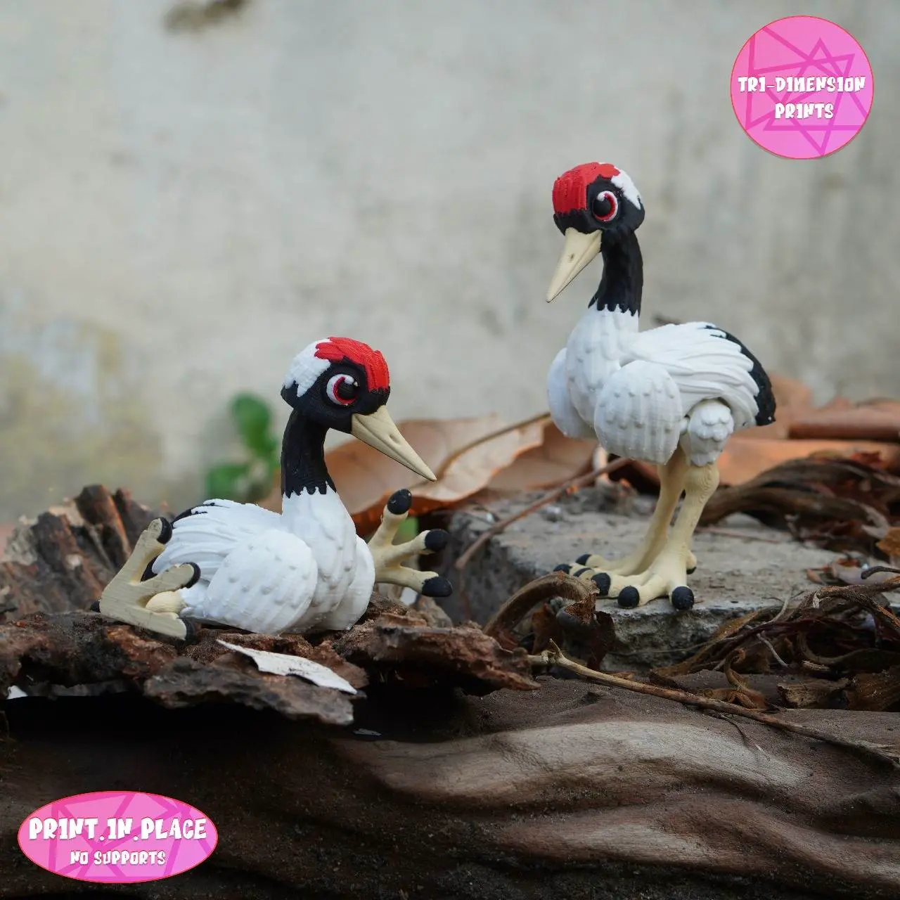 Print In Place Cute Flexi Crane Bird