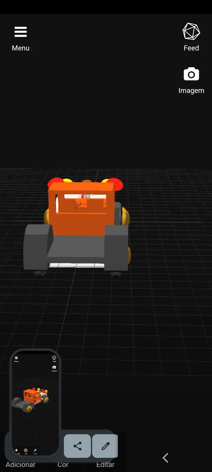 Hot hod with motor V8