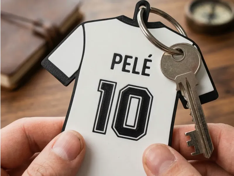 LLavero de Camisetas de Futbol - Pele