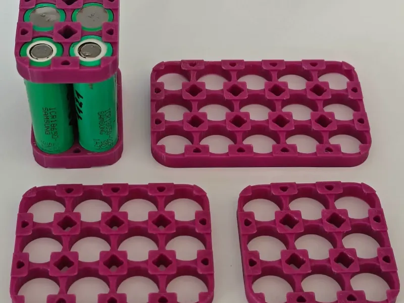 Spot Weld 18650 Battery Holders | 3x Row