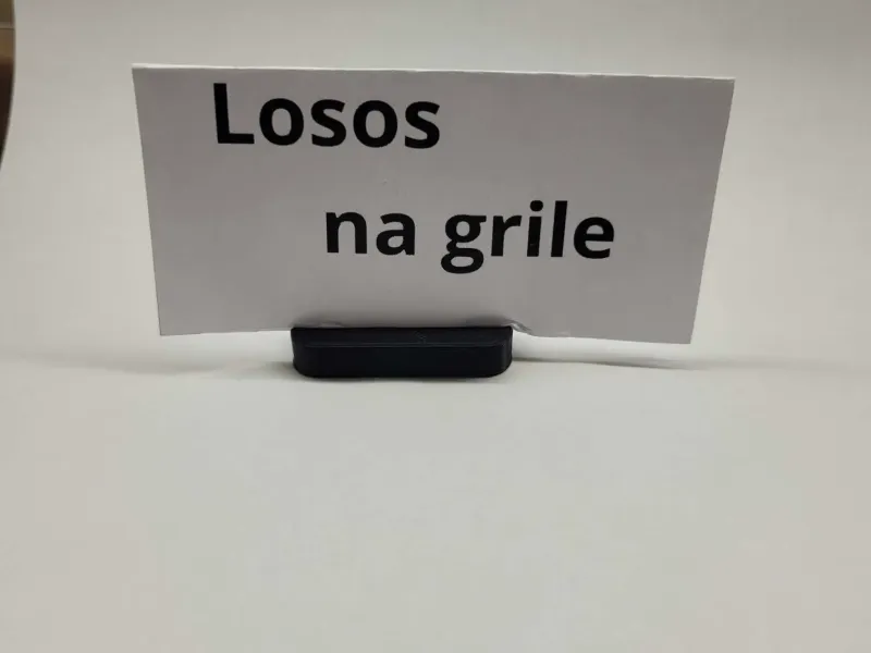 Stand for food label