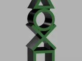 PlayStation themed headphone stand-1