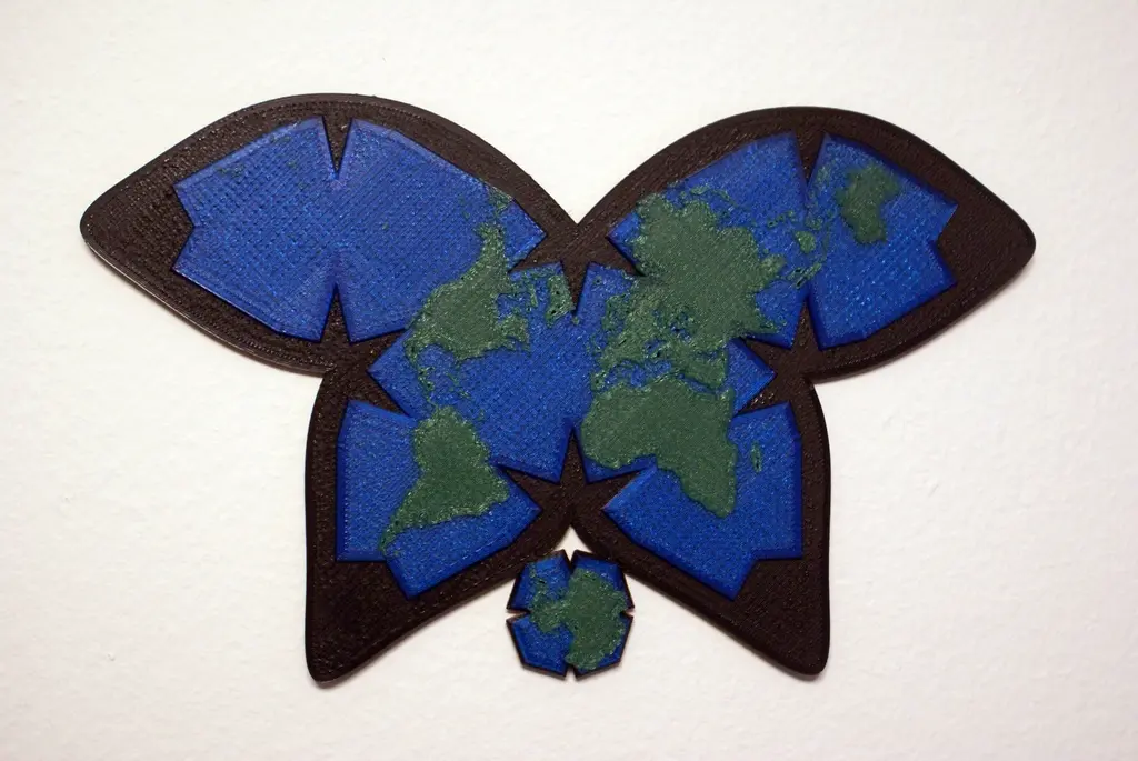 Waterman Butterfly World Map Projection