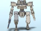 Phinir combat robot (20) - sci-fi science fiction future 40k-2