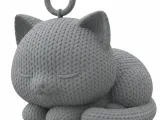 knitted sleeping cat-0