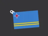 Aruba Flag Keychain-0