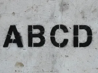 STENCIL LETTERS A-B-C-D