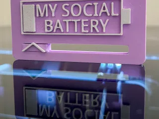 My Social Battery Desktop Badge