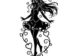 anime girl heart