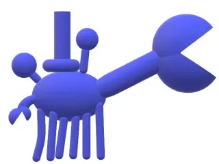 CRAB WITH TOP HAT