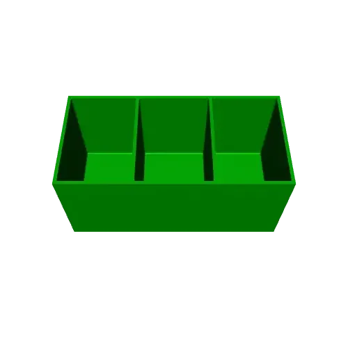 3 Compartment Storage
