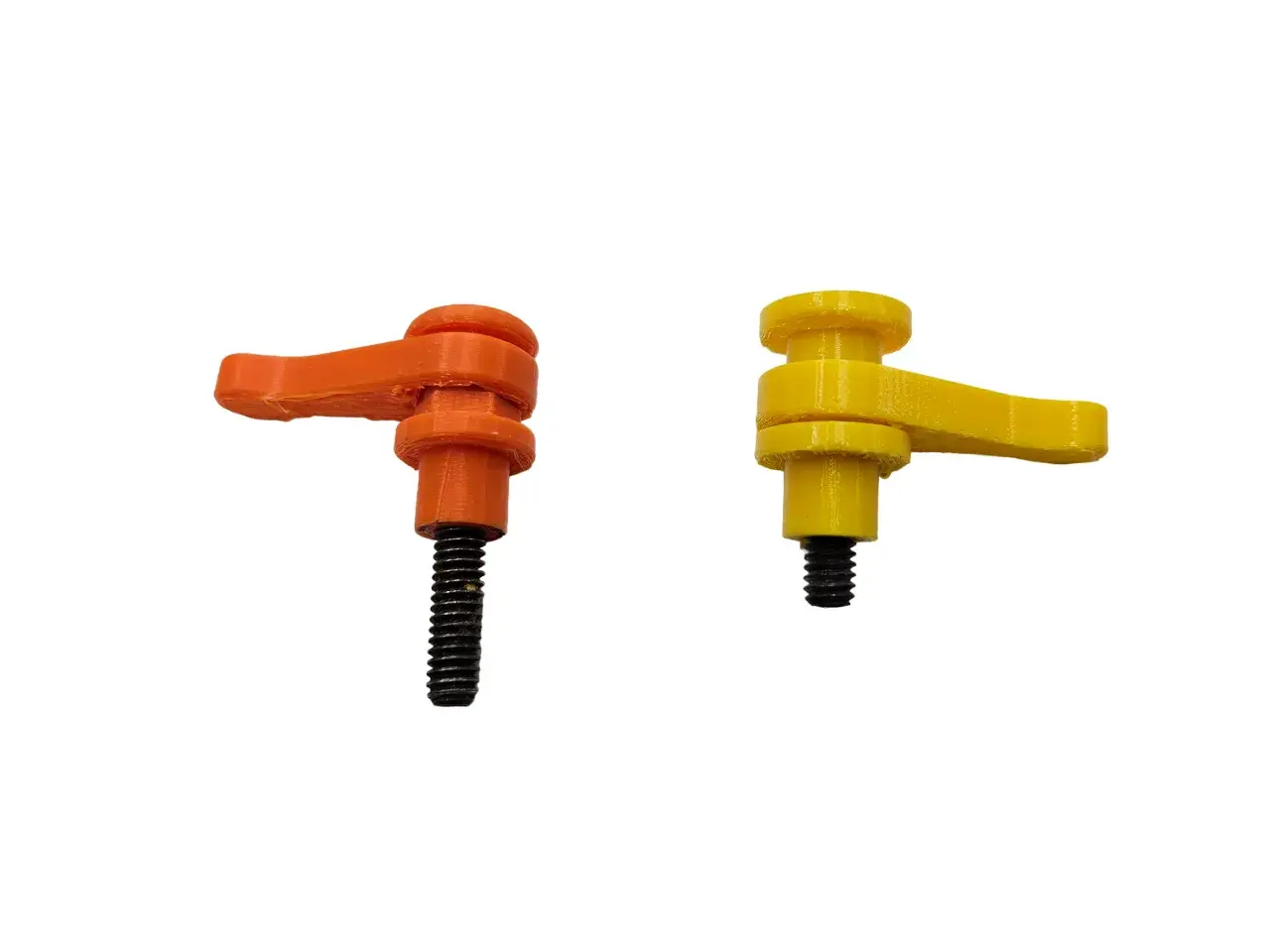 METRIC RATCHET THUMB SCREW LEVER HANDLES WITH STANDOFF 3D models