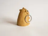 Knitted Capybara Keychain-3