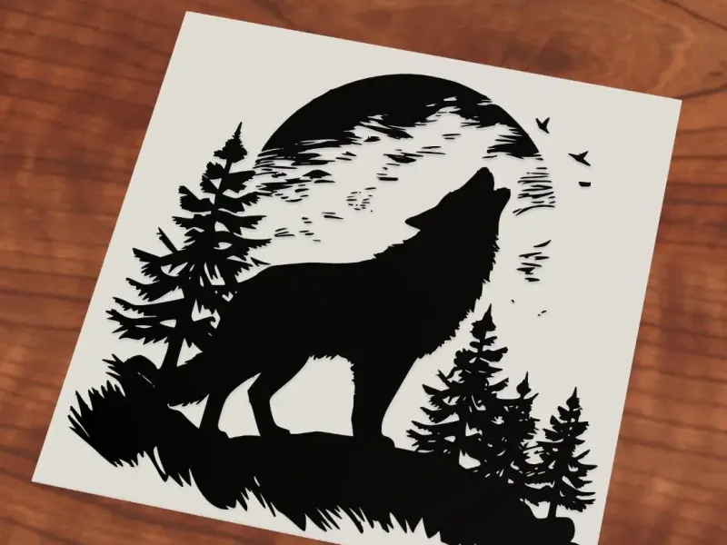 Howling wolf