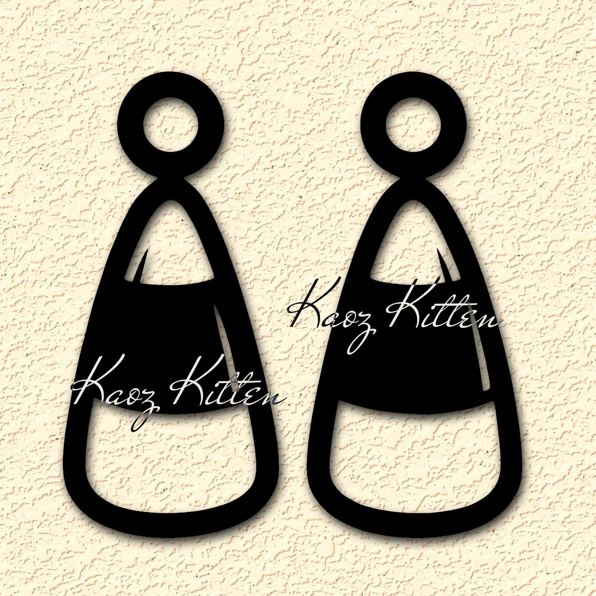 Candy Corn Halloween Earrings