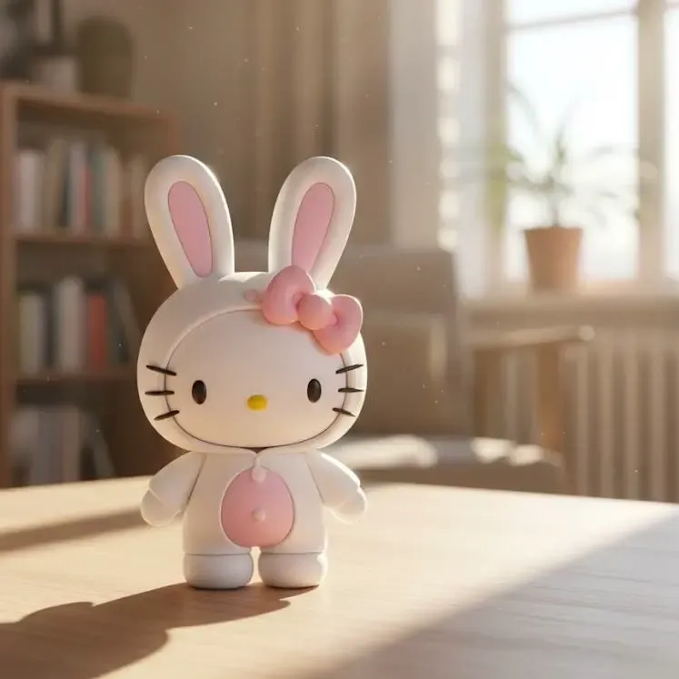 Hello Kitty Bunny (Rabbit) Costume 3D Print Model