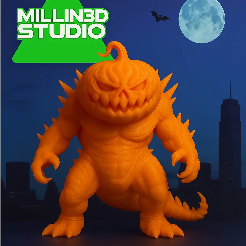 Halloween Pumpkin Kaiju Godzilla Edition