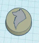 dimmer knob with raised dog on front