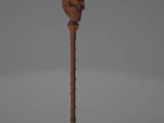 Gothic Joker Carnival Skull Sceptre