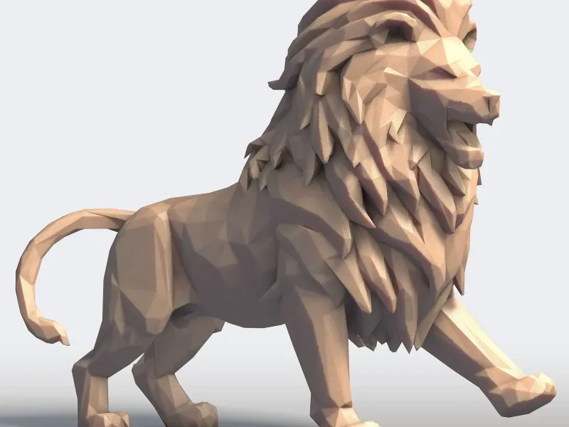 Lion Low Poly