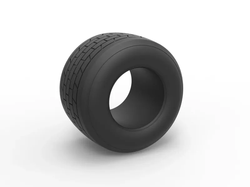 Dirt Sprint racing tire 17 Scale 1:25