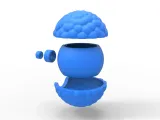 Bubbly chocolate orb-8