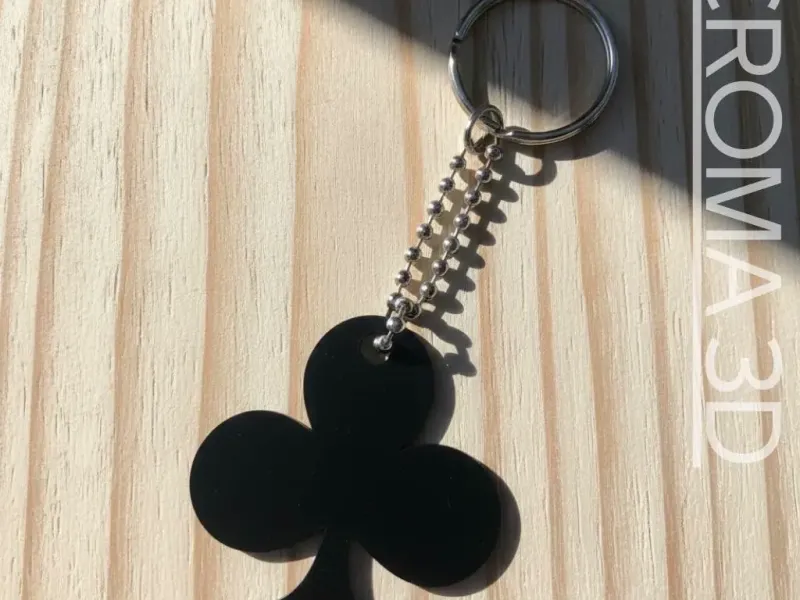 Poker Clubs keychain - multicolor