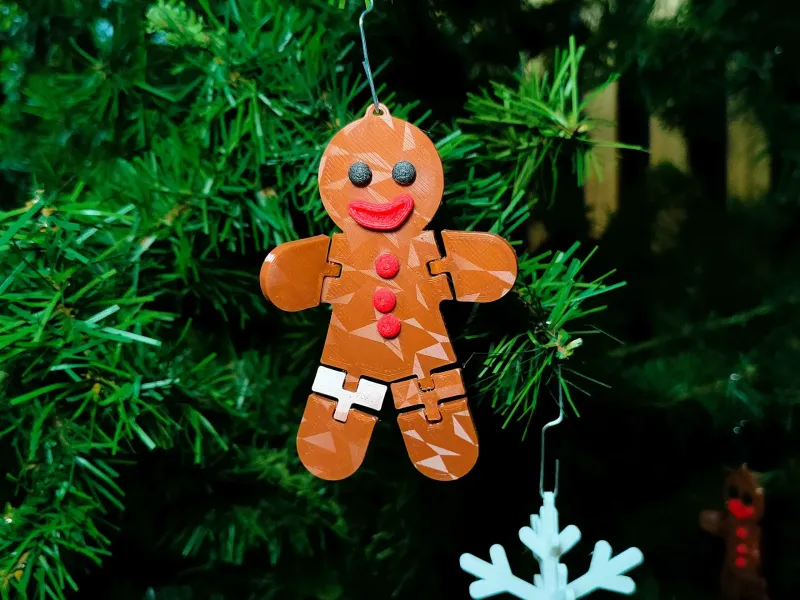 Articulated Gingerbread Man - Print-in-Place
