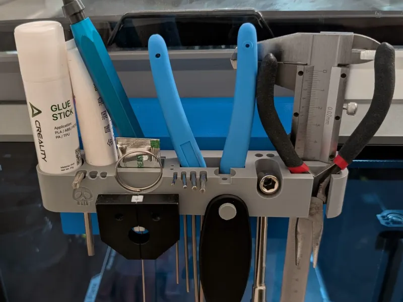 The final tools holder for Creality K1C - Screwless version