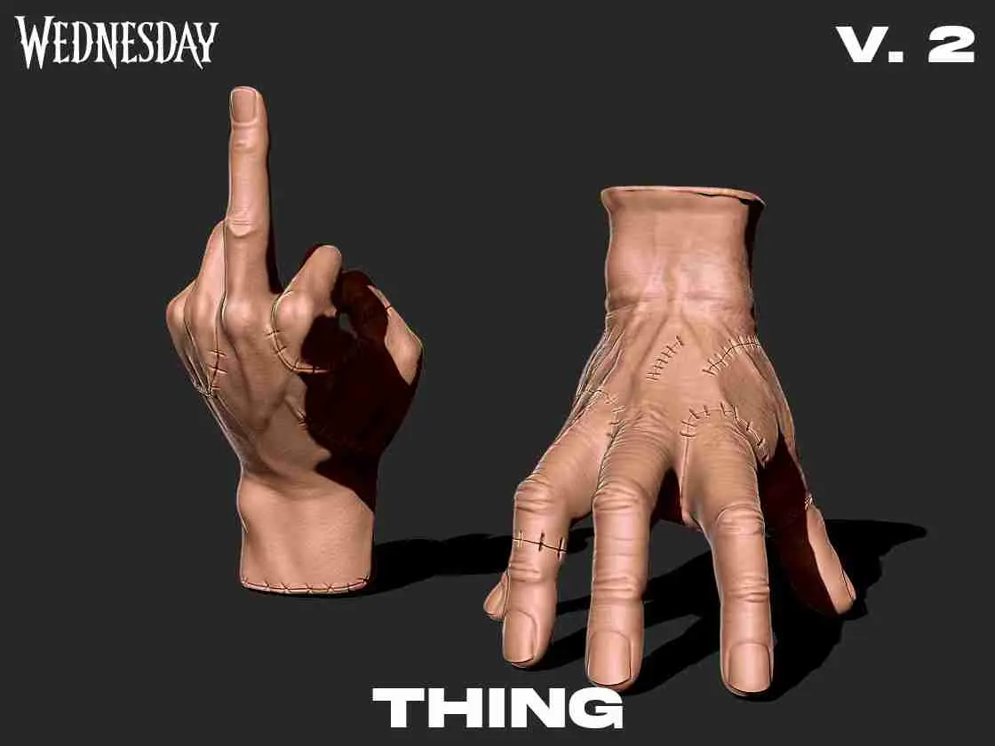 Thing V-2 Wednesday series 3D Print model