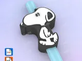 Straw Topper SNOOPY-1