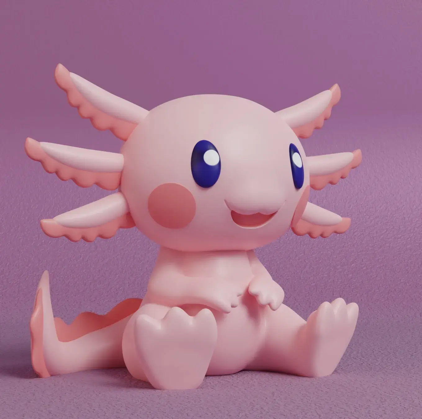 [Exclusive] Cute Toon Axolotl