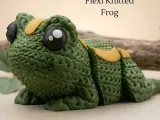 Flexi Knitted Frog-5