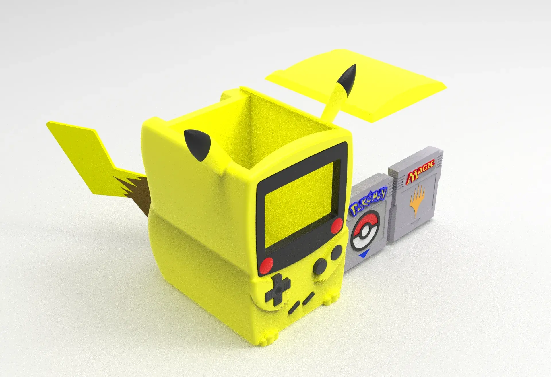 BOITE DE JEU PIKABOY - PIKACHU POKEMON BOITE DE JEU GAMEBOY CUSTOMISÉE