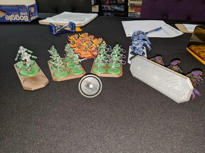 Shadows of Brimstone miniatures trays with embedded magnets