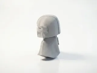 Chibi Mando Figurine Star Wars Collectible 3D Printable