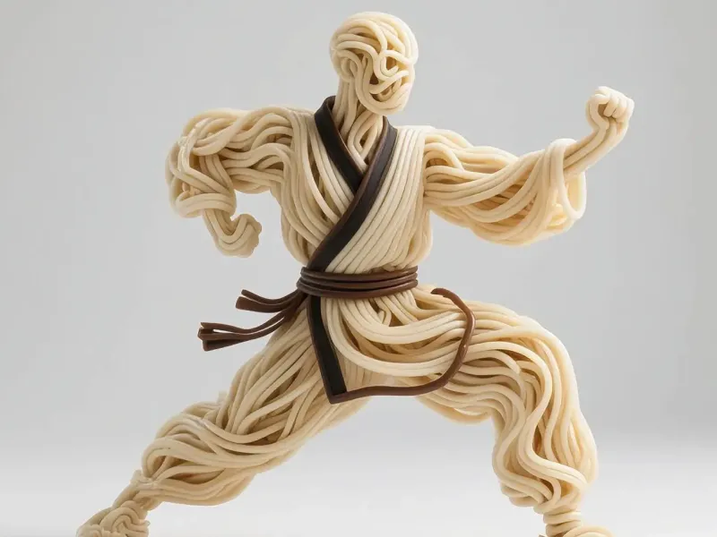 Figura de Kung Fu de Fideos