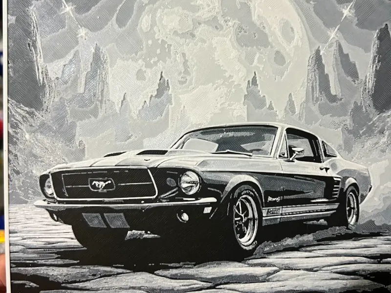 mustang BW hueforge 200x200