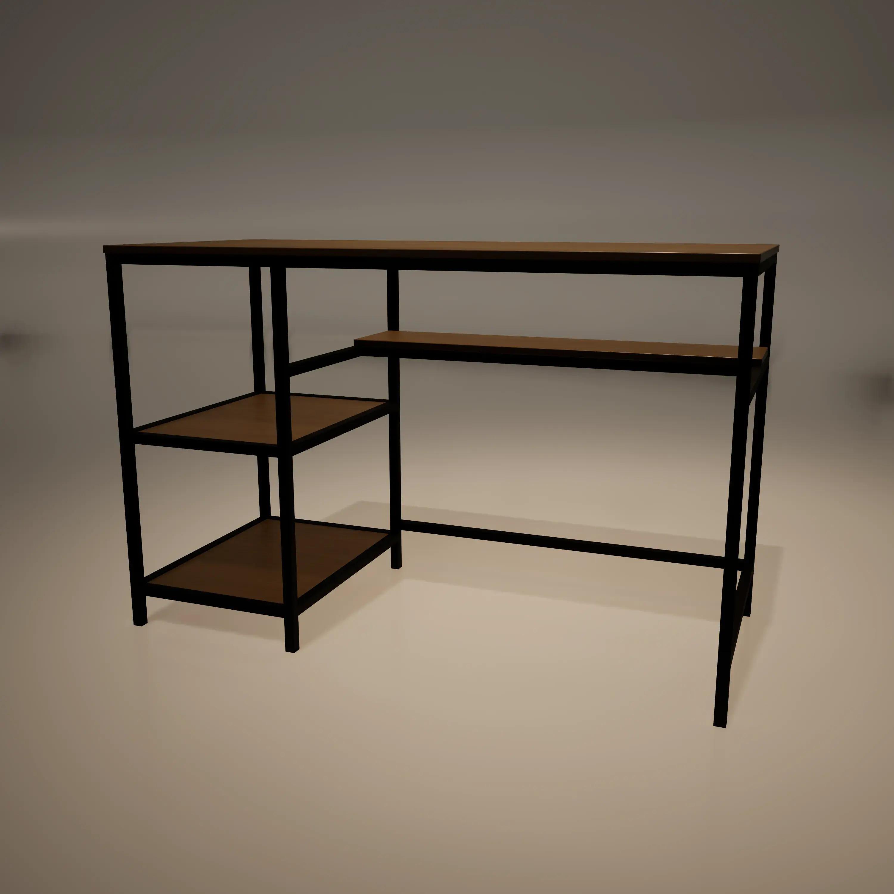 Bureau avec rangement et casier, miniature (1:12, 1:16, 1:1)