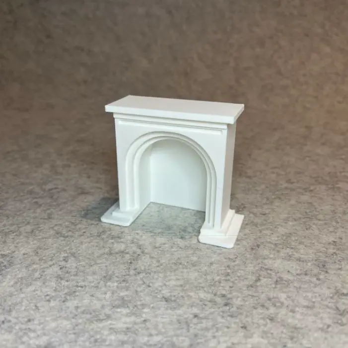 Fireplace for dollhouse miniature house 1:18