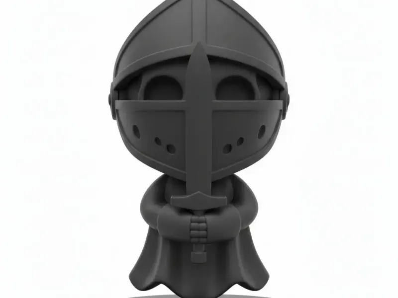 Chibi Armored Knight – Cute Medieval Guardian