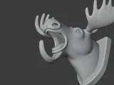 Moose Head Wall Hanger Coat and Key Holder Hook-4