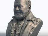 Laurence Fishburne Low Poly Bust - Morpheus Actor Sculpture-6