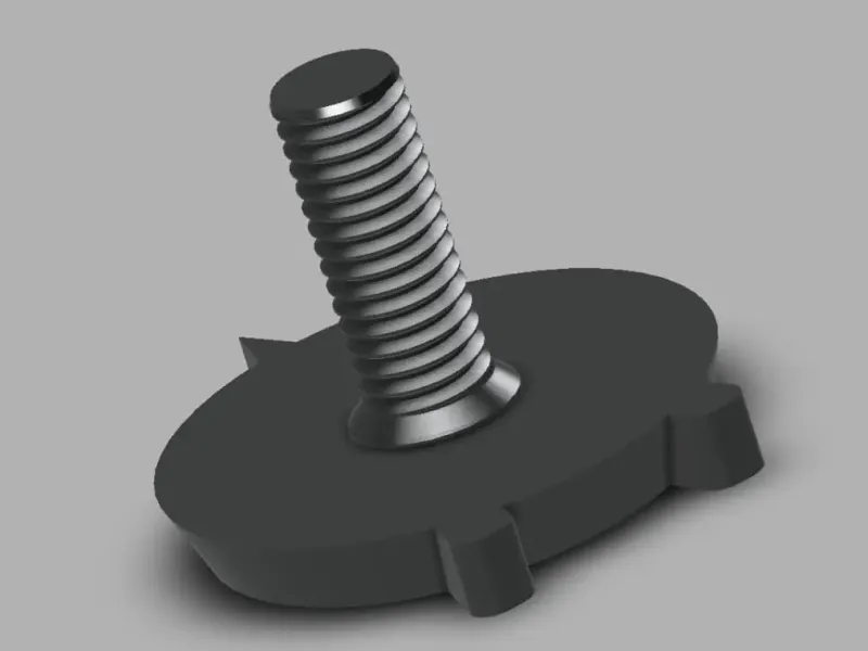 M6 & M5 Helmet Screw with knob