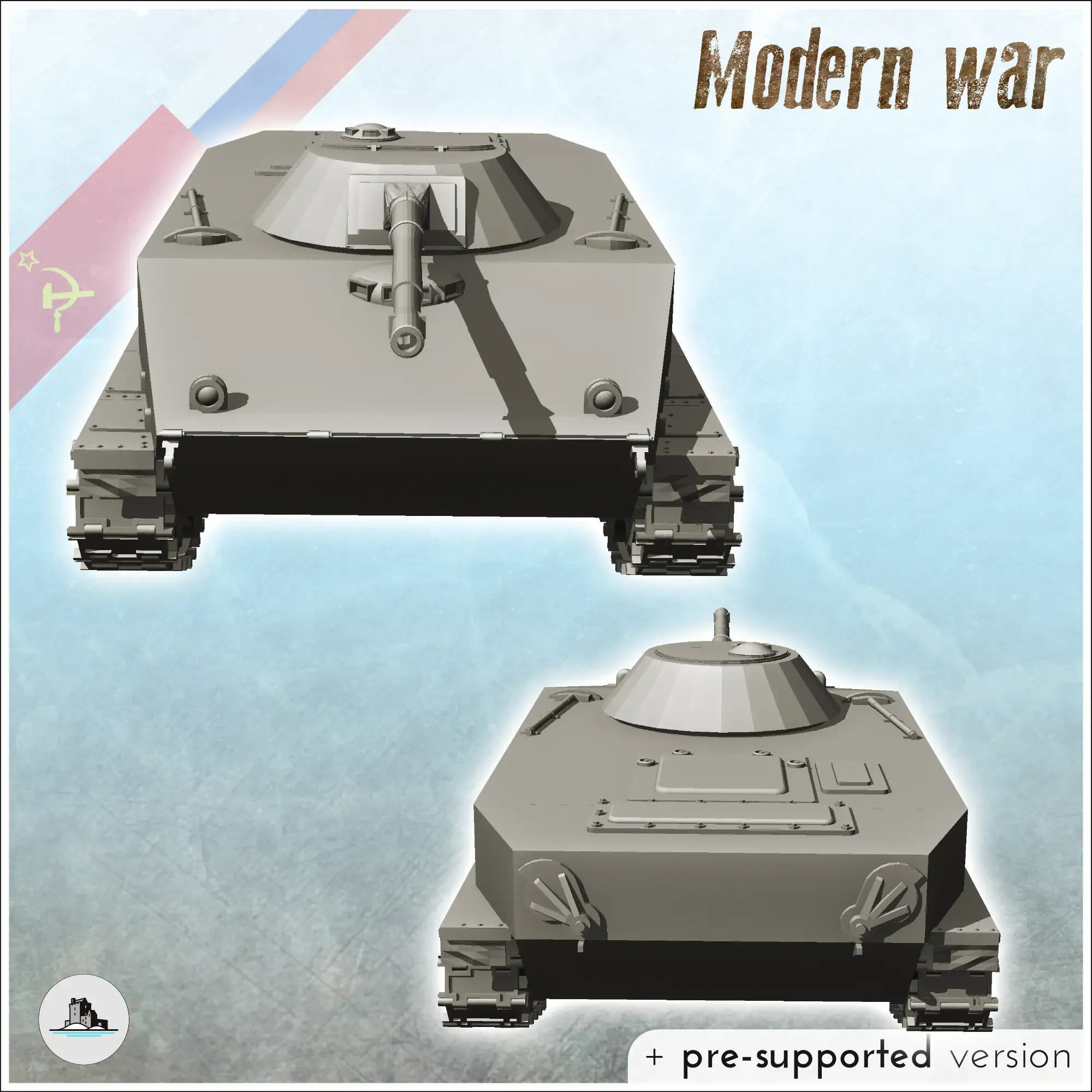 PT-76 Soviet amphibious light tank - miniatures warhammer ta