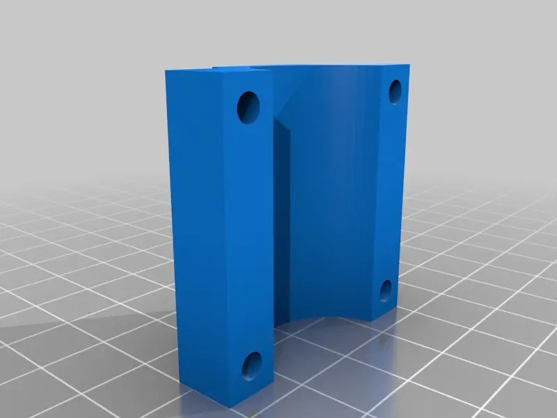 Mostly Printed CNC -Add On- Pipe Clamp 90